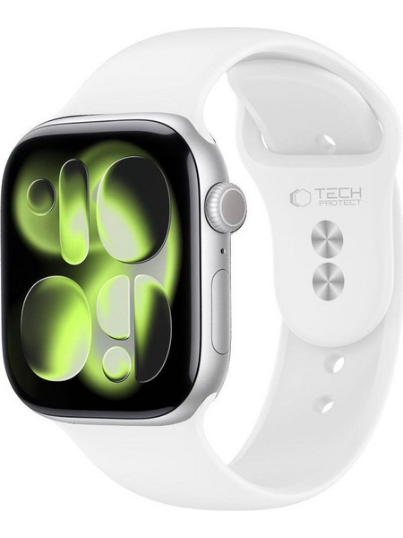 Tech-Protect Silicone Λουράκι Σιλικόνης White (Apple Watch 40 / 41 / 42mm)