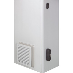 Ventilator with plastic louvre - IP 54 - IK 08 - 40/160 m/h - RAL 7035