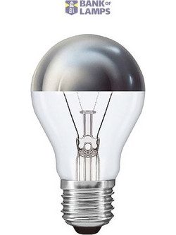 Incandescent Bulb A60 E27 100W 230V Silver Top