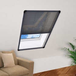 vidaXL Πλισέ Σίτα Παραθύρου Fiberglass 60x80cm 148663