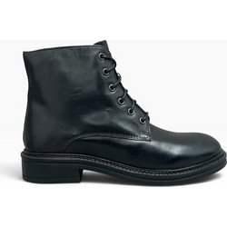 Bellini Γυναικεία Μποτάκια Δερμάτινα Μαύρα TIM-5296-BLACK