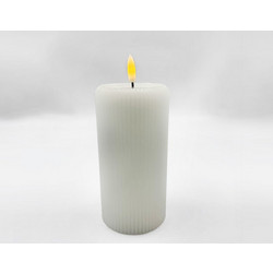 LED Κερί Μπαταρίας Λευκό Wax 75x150mm με Εφέ Νερού ACA BC15W