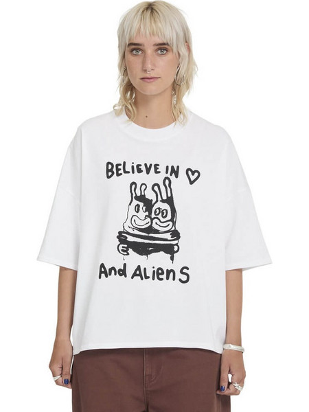 Volcom Ozzy III T-Shirt Γυναικείο - White (B3532611-WHT)