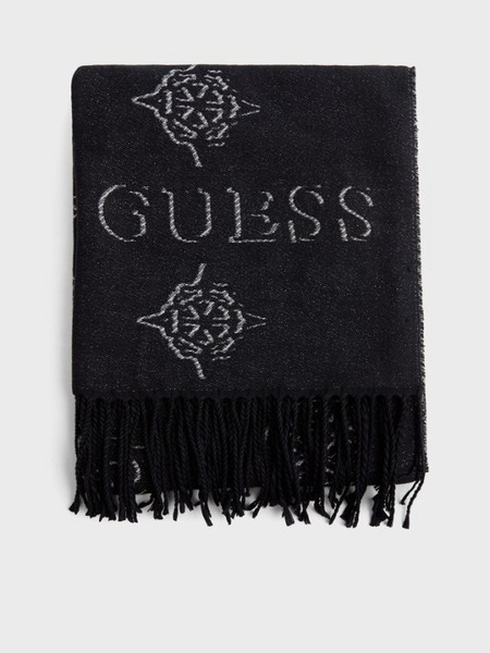 GUESS AW5654POL03-BLO CARMELLA Γυναικείο κασκόλ μαύρο