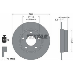 Textar 92335803 - TEXTAR ΔΙΣΚΟΠΛΑΚΕΣ