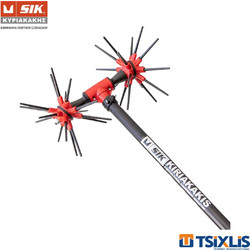 SIK Kiriakakis Sik32 4x4 Ελαιοραβδιστικό Μπαταρίας Αχινός 12V με Κοντάρι Carbon 2.3m 2.5kg