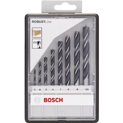 Bosch Σετ 8 Τρυπάνια με Κυλινδρικό Στέλεχος για Ξύλο 2607010533
