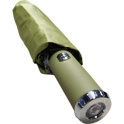 Αυτόματη ομπρέλα σπαστή με φακό LED - 10K - Tradesor - 585670 - Light Blue
