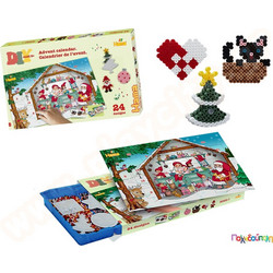 Hama Beads- Σετ Χριστουγεννιάτικο Ημερολόγιο 5000 χάντρες 5mm