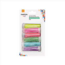 Metron Graft Χρυσόσκονη Glitter 6x6gr 6 Τεμάχια Neon Χρώματα - 900.096644