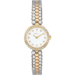 Breil Honey Γυναικείο Ρολόι με Ασημί/Χρυσό/Λευκό Μπρασελέ Ανοξείδωτο Ατσάλι TW2200