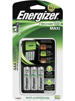 Energizer Maxi Charger + 4xAA 2000mAh