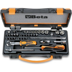 BETA Set of 11 hexagon sockets 20 bits and 8 accessories