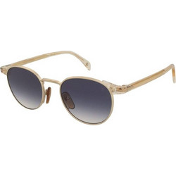David Beckham DB1223/S DYG/08 Ανδρικά Γυαλιά Ηλίου Τετράγωνα Μεταλλικά Χρυσά με Μπλε Φακό