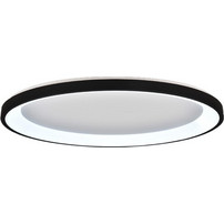 Inlight Πλαφονιέρα οροφής LED 38W 3CCT από μαύρο μέταλλο και ακρυλικό D:80x5cm (42044-A-Black)