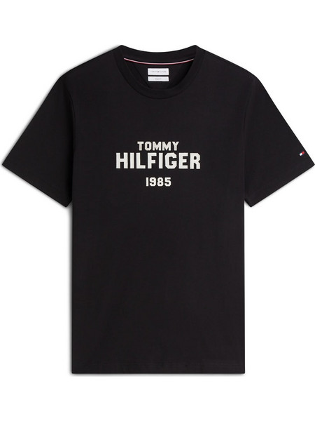 Ανδρικό T-Shirt TOMMY HILFIGER Brand Love Stack Tee MW0MW44877/BDS Μαύρο