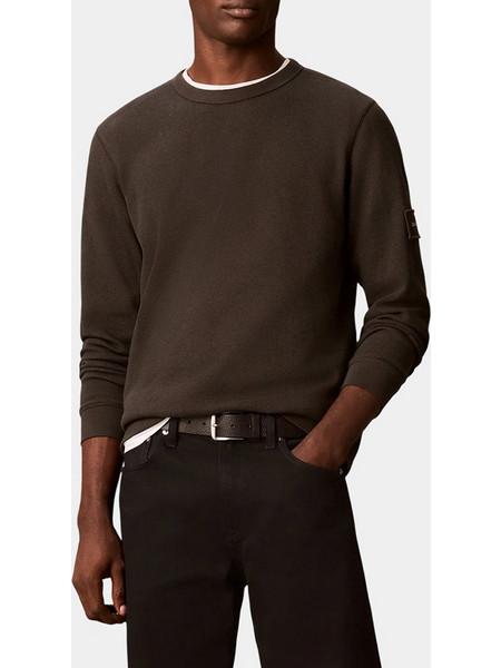 CALVIN KLEIN JEANS LS WAFFLE BADGE CREWNK TEE LV04RJ209G-8MN Khaki