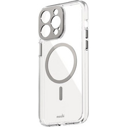 Moshi iGlaze Back Cover with MagSafe Luna Silver (iPhone 15)