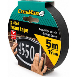 Ταινία διπλής όψεως αφρώδη Cresman 18mmX5m