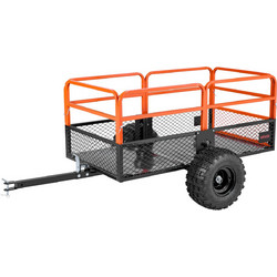VEVOR Ρυμουλκούμενο Τρέιλερ Κήπου, 28 Cu. Ft. & 800kg, Τρέιλερ ATV UTV, Ανατρεπόμενο Ατσάλινο Ρυμουλκούμενο, Αφαιρούμενο Πίσω Πάνελ, Βαρέως Τύπου Τρέιλερ Αυλής για Τρακτέρ Χλοοκοπτικής Μηχανής και Από