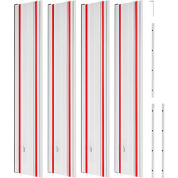 VEVOR Ράγα Οδηγός Δισκοπρίονου, Εύρος Κοπής 2794 mm, Το Σετ Περιλαμβάνει 2 x 698,5 mm Ράγες Οδηγούς Αλουμινίου και 3 Συνδέσμους, Συμβατό με Δισκοπρίονα Makita, Festool & WEN, για Έργα Ξυλουργικής