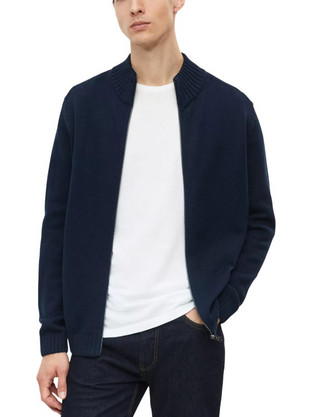 S.Oliver Ανδρική Ζακέτα Πλεκτή Navy Μπλε 2182803-5978