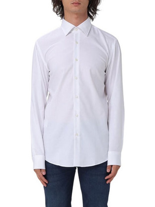 Hugo Boss H-Hank Ανδρικό Πουκάμισο Slim Fit Λευκό