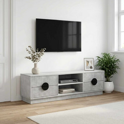 Ντουλάπι TV VENRAY 137,5 x 33 x 40 cm Γκρι Σκυροδέματος 8019931