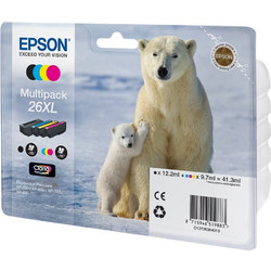 Epson 26XL B/C/M/Y Πακέτο 4 Μελανιών Εκτυπωτή Inkjet C13T26364010
