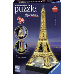 Puzzle Ravensburger Eiffel Tower Night Edition 3D 216 Κομμάτια