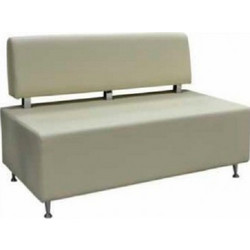 Thesiw Split for two Καναπές διθέσιος 120*60*80 cm ιδανικός για γραφεία - ιατρεία κτλ -μπεζ δερματίνη