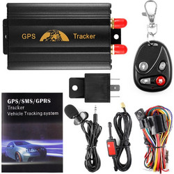AFUNTA Vehicle Car GPS Tracker 103aB With Remote Control GSM Alarm SD Card Slot Anti-theft Realtime Spy Tracker GPS103aB TK103aB for GSM GPRS GPS System Tracking Device