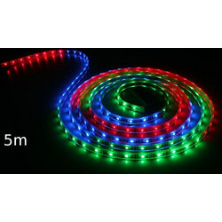 Ταινία LED 5m RGB πολύχρωμη εξωτερικού χώρου αδιάβροχη με 300 Ruban Led (Δείτε βίντεο)