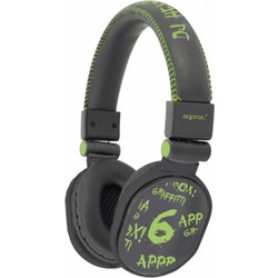 Approx DJ Graffiti Ενσύρματα Ακουστικά DJ On Ear Μαύρα Πράσινα