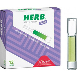 Vican Herb Micro Filter Slim 12 Πίπες