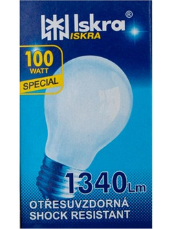 Iskra Λάμπα Κοινή Ε27/100W Γαλακτος