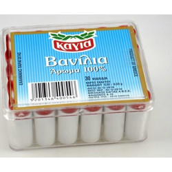 30 φιαλίδια Βανίλια Ζαχαροπλαστικής Καγιά σε πλαστικό κουτάκι 30x1,5gr