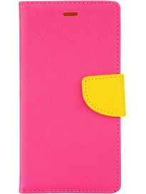 Θήκη Δερματίνης flip Πορτοφόλι με υποδοχή καρτών για iPhone 6s Plus Φούξια IK736 OEM