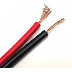 SOUND CABLE BLACK/RED 1m 2 X 0.5 mm CCA ΚΑΛΩΔΙΟ ΗΧΕΙΩΝ ΜΑΥΡΟ/ΚΟΚΚΙΝΟ FTT12-101