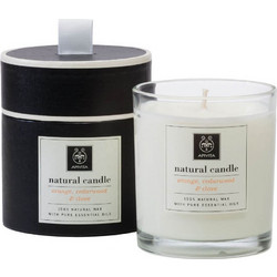 Apivita Natural Candle με Κέδρο,Πορτοκάλι & Γαρύφαλλο 235gr