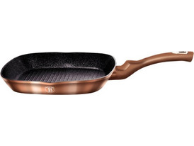Berlinger Haus BH-1521 Rosegold Collection Σχαροτήγανο Αλουμινίου Αντικολλητικό Μαρμάρινη Επίστρωση 28cm