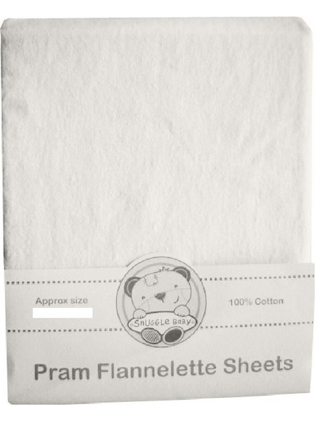 Nursery Time BW523 Σετ Βρεφικά Σεντόνια Κούνιας Φανελένια 140x180 White
