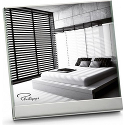 ROOM Frames nickel, mirror polished, 10 mm glass 10 x 10 cm