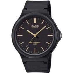 Casio Standard Ανδρικό Ρολόι με Μαύρο Καουτσούκ Λουράκι MW-240-1E2VEF