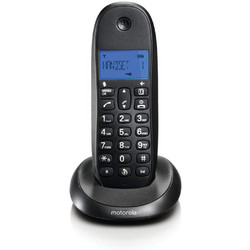 Motorola C1001L Ασύρματο Τηλέφωνο Μαύρο