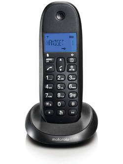 Motorola C1001L Ασύρματο Τηλέφωνο Μαύρο