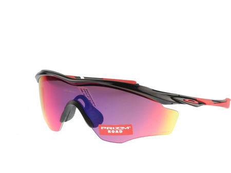 Oakley M2 Frame XL OO 9343 08 Αθλητικά Γυαλιά Ηλίου Μάσκα Κοκάλινα Μαύρα με Ροζ Καθρέπτη Φακό