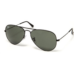Ray-Ban RB3025 L28/23 Ανδρικά Γυαλιά Ηλίου Aviator Μεταλλικά Μαύρα με Μαύρο Polarized Φακό