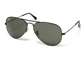 Ray-Ban RB3025 L28/23 Ανδρικά Γυαλιά Ηλίου Aviator Μεταλλικά Μαύρα με Μαύρο Polarized Φακό