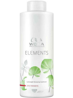 Wella Elements Lightweight Renewing Φυτικό Conditioner για Επανόρθωση για Σγουρά Μαλλιά 1lt